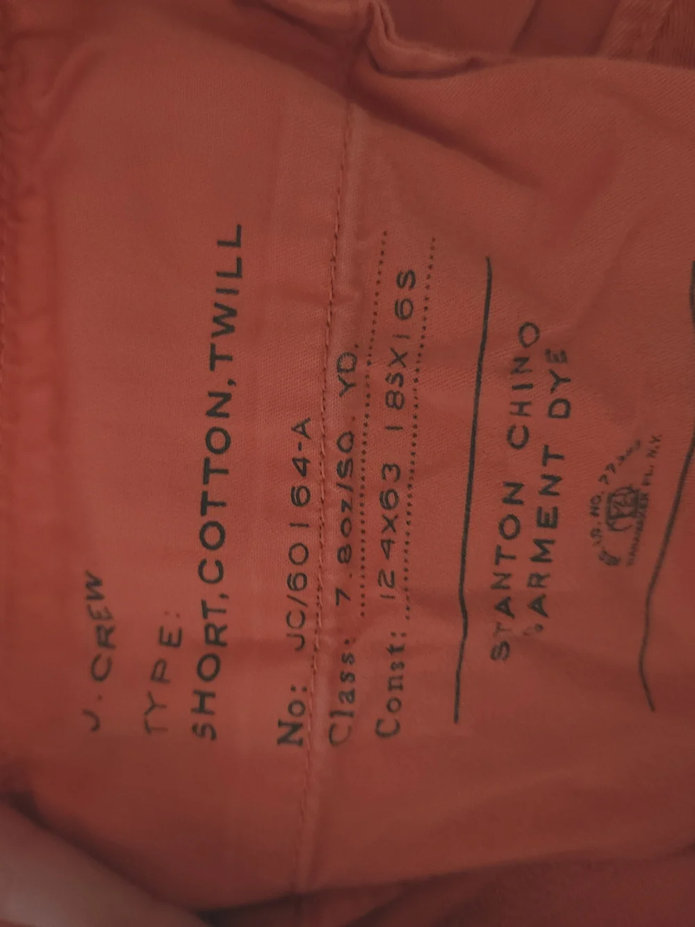 J.Crew Men's Coral Cotton Twill Chino Shorts | Size 29 Waist x 9